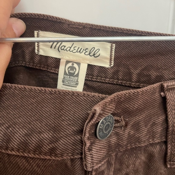 Madewell 90s high rise straight jeans in brown NWOT size 29 - Picture 6 of 9